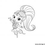 Coloriage Shimmer And Shine Unique Shimmer And Shine Leah Coloring Pages Coloring Pages