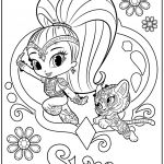 Coloriage Shimmer And Shine Unique Shine With Nahal Shimmer And Shine Coloring Pages