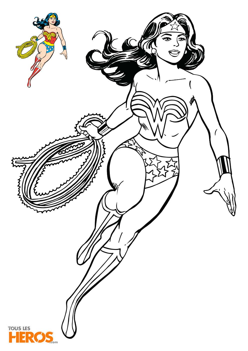 Coloriage Super Hero Girl Luxe Coloriages Wonder Woman à Télécharger Gratuitement