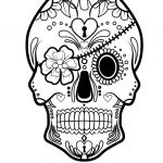 Coloriage Tete De Mort Mexicaine A Imprimer Élégant Une Tête De Mort En Sucre Mexicain à Colorier Avec Son