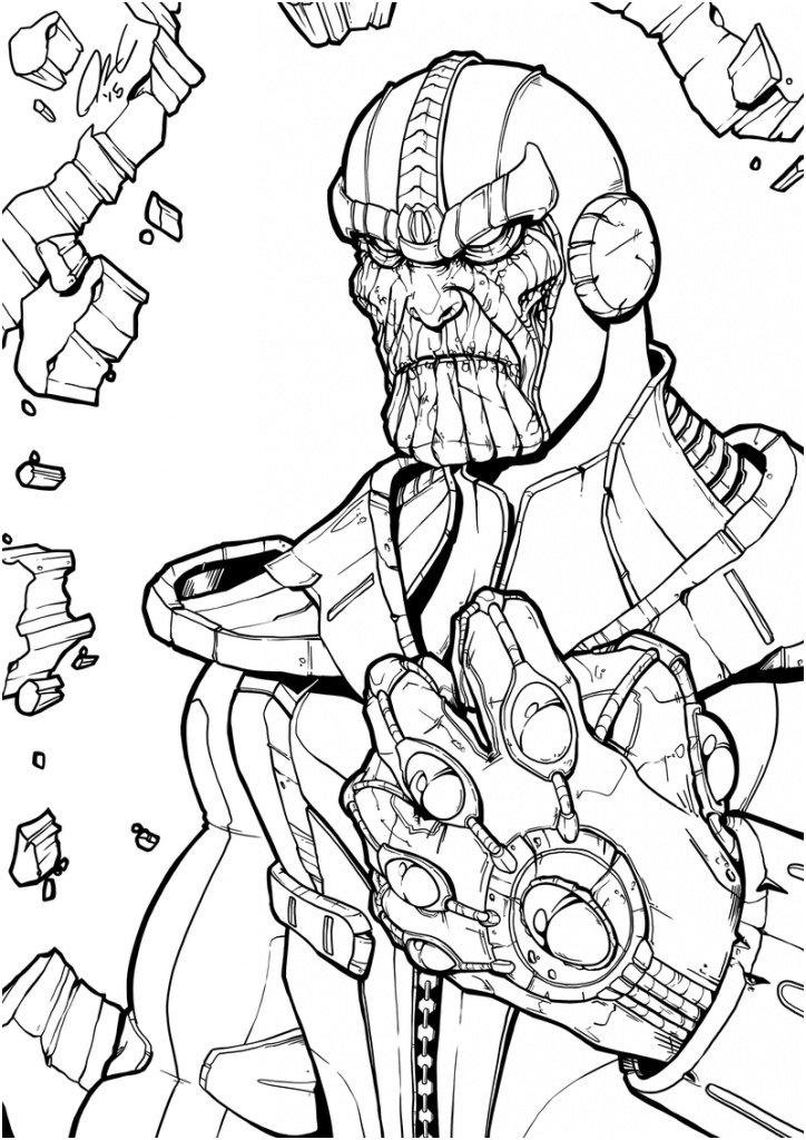 thanos coloring pages