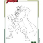 Coloriage Thor Frais Coloriage Thor Avengers