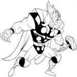 Coloriage Thor Luxe Dessin Colorier Thor Lego