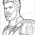 Coloriage Thor Nice Thor In Thor Ragnarok Coloring Page Free Printable