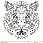 Coloriage Tigre Mandala Élégant De Tigre A Imprimer Gratuitement – Designcivique