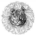 Coloriage Tigre Mandala Luxe Galerie De Coloriages Gratuits Coloriage Adulte Tigre