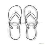 Coloriage Tong Luxe Drawing Of A Flip Flop Flip Flops Clip Art