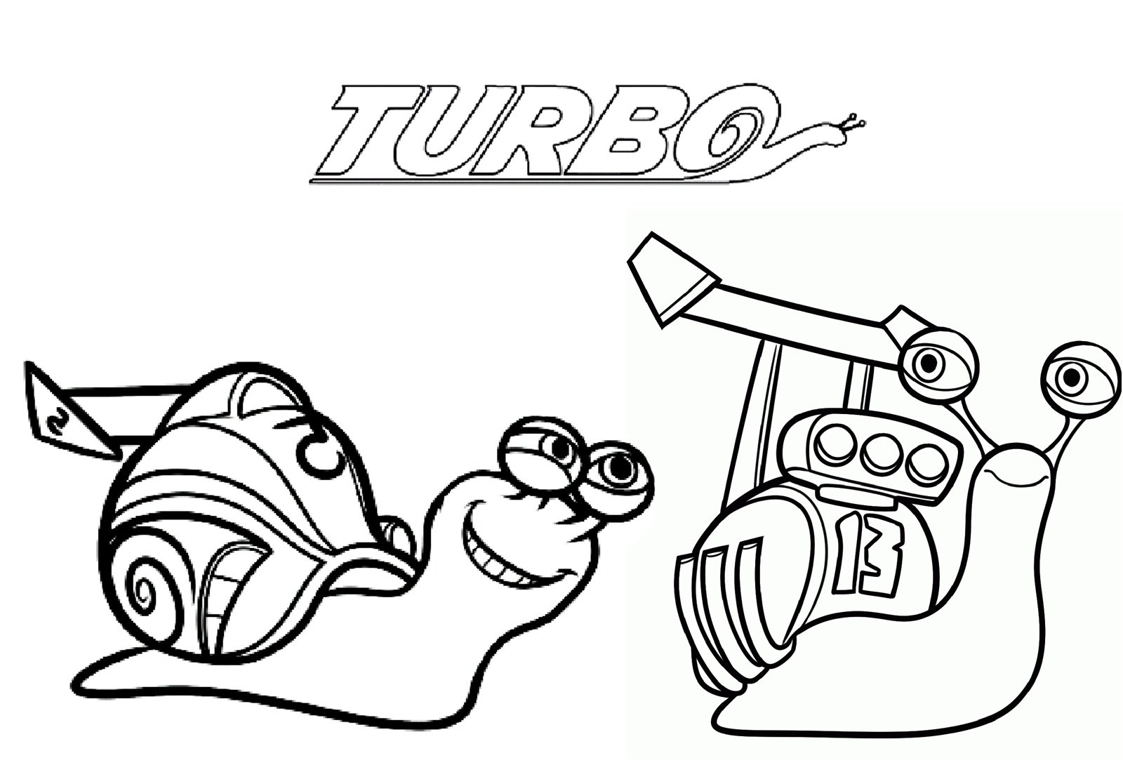 Coloriage Turbo L Escargot Génial Hugo L Escargot Dessin Sur ordinateur