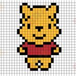 Coloriage Winnie L'ourson Nouveau Dessin Pixel Winnie L Ourson Naturel Pooh Pixel Art – Brik