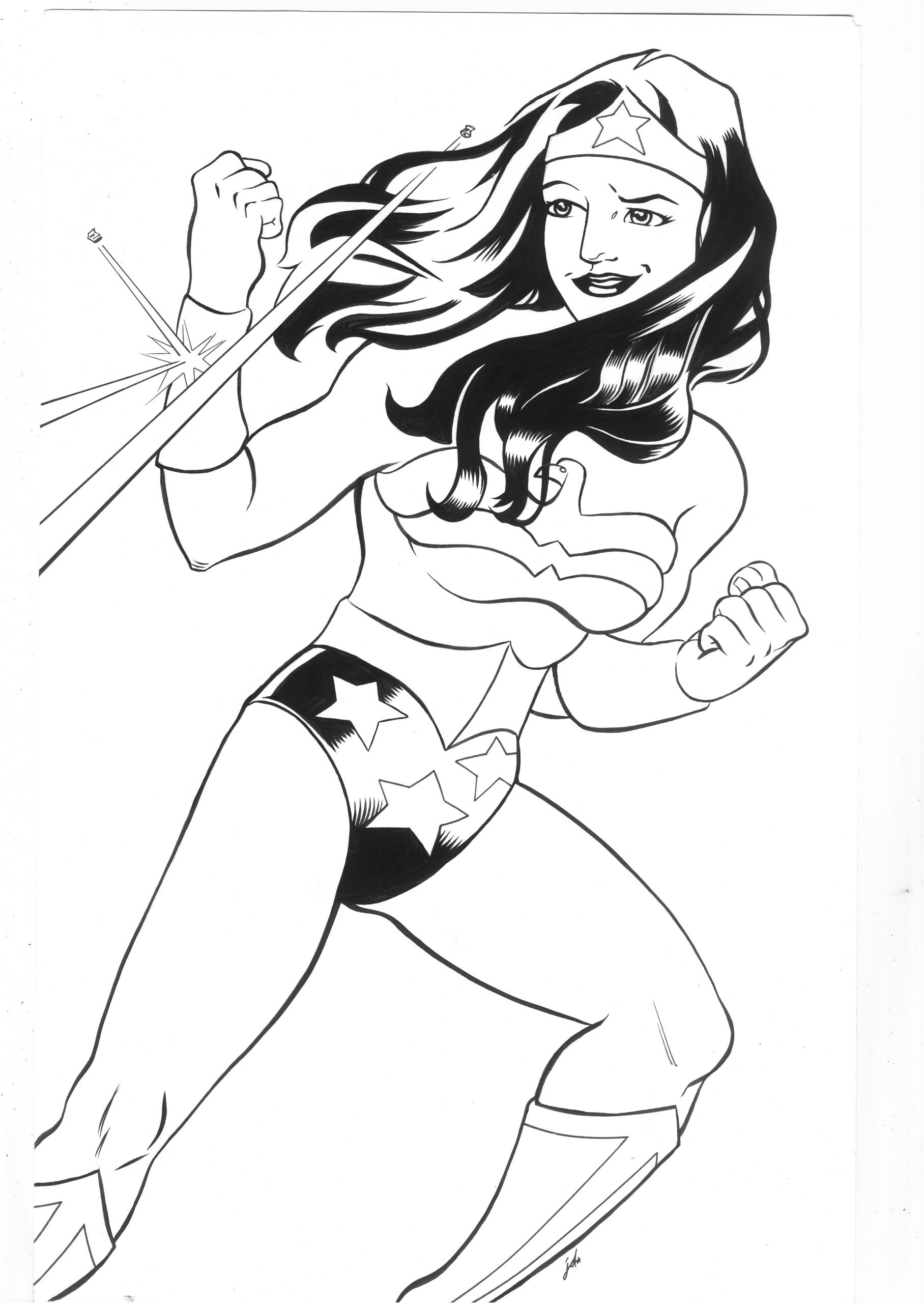 Coloriage Wonderwoman Génial Wonder Woman 43 Super Héros – Coloriages à Imprimer