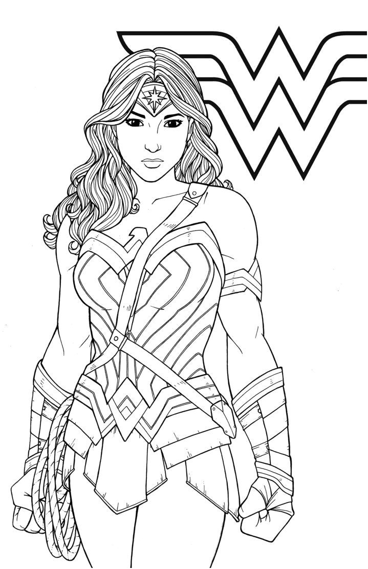 Coloriage Wonderwoman Unique Coloriage De Wonder Woman