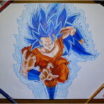 Goku Coloriage Frais Dessin Goku Ssj Blue 3 Promarker&fabercastell