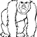 Gorille Coloriage Génial Gorille Animaux – Page 3 – Coloriages à Imprimer