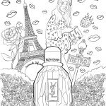 Imprimer Un Coloriage Génial Coloriage Parfum Parisienne Yves Saint Laurent