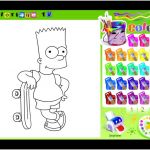 Jeux De Coloriage En Ligne Gratuit Frais Jeu Coloriage Bart Simpson Gratuit Jeux De Simpson Flash