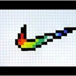 Jeux De Coloriage Pixel Meilleur De Pixel Art 2 Ment Faire Le Logo Nike Multicolore
