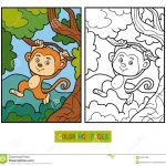 Livre Coloriage Inspiration Livre De Coloriage Pour Des Enfants Petit Singe