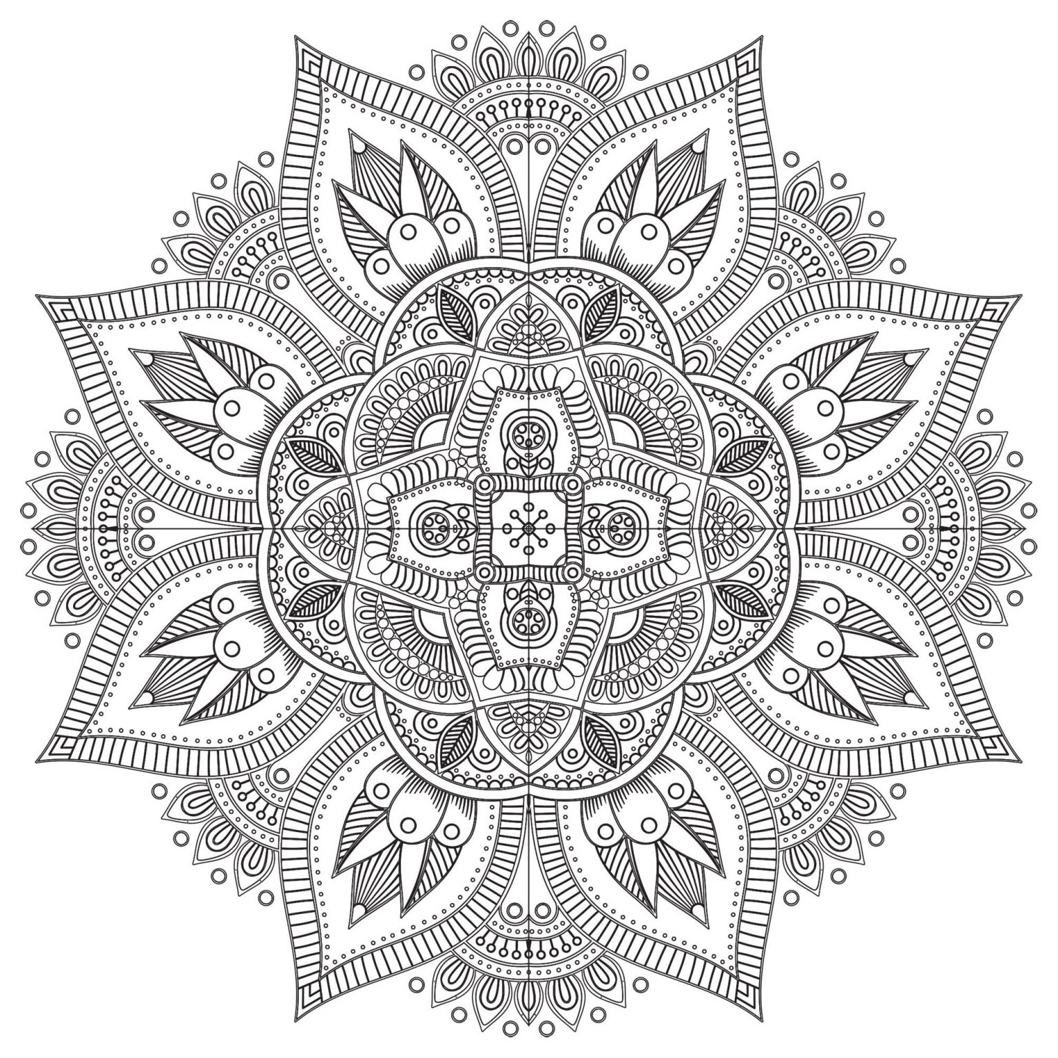 Mandala Coloriage Nouveau Mandala Zen Antistress 8 M&amp;alas Adult Coloring Pages