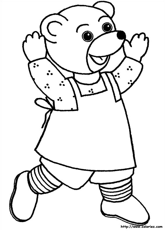 Ours Coloriage Nice Dessin Petit Ours Brun S Habille
