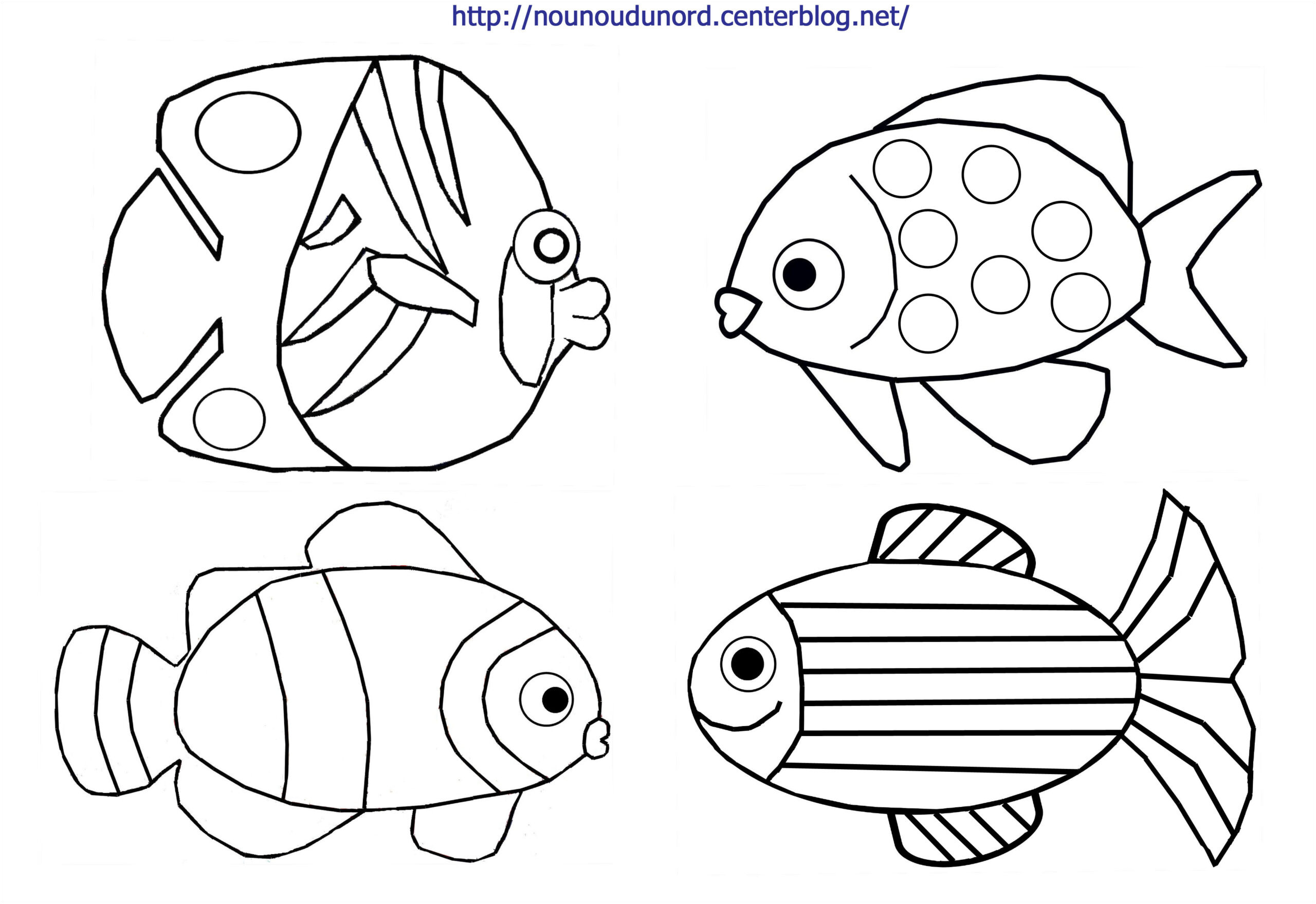 Coloriage poisson a imprimer