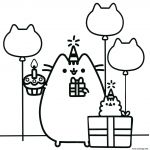 Pusheen Coloriage Nice Coloriage Pusheen The Cat Party Jecolorie