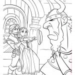 Raiponce Coloriage Luxe Coloriage Raiponce Est Courageuse Flynn Poele Jecolorie