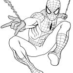 Spiderman Coloriage Élégant High Quality Spiderman In Action Coloring Book To Print