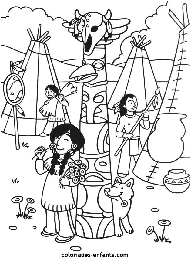 Tipi Coloriage Inspiration Indians Of North America Coloring Page Pacific Northwest