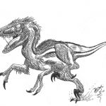 Velociraptor Coloriage Élégant Precrease