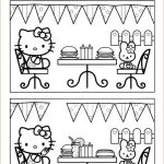 Jeu Et Coloriage Luxe Coloriage Jeux A Imprimer Difference Hello Kitty Dessin