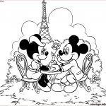Coloriage Mickey Minnie A Imprimer Gratuit Élégant Coloriage Mickey Et Minnie En Amoureux A Paris Jecolorie