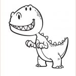 Coloriage De Dinosaure Élégant Dessin Pour Enfant Coloriage D’un Petit Dinosaure T Rex
