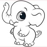 Coloriage Gratuit Animaux Frais Coloriage Elephant Cute Mignon Animaux Jecolorie