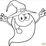 Coloriage Halloween Frais Smiling Halloween Ghost Coloring Page