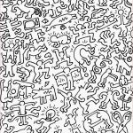 Coloriage Keith Haring Luxe Keith Haring Black And White