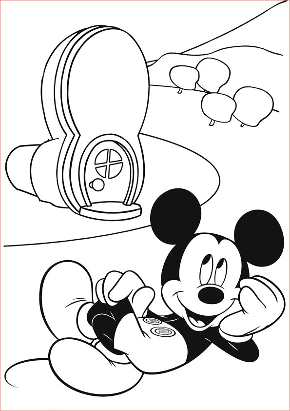 Coloriage Maison De Mickey Nice La Maison De Mickey Dessin Anim Coloriage Alphabet Mickey