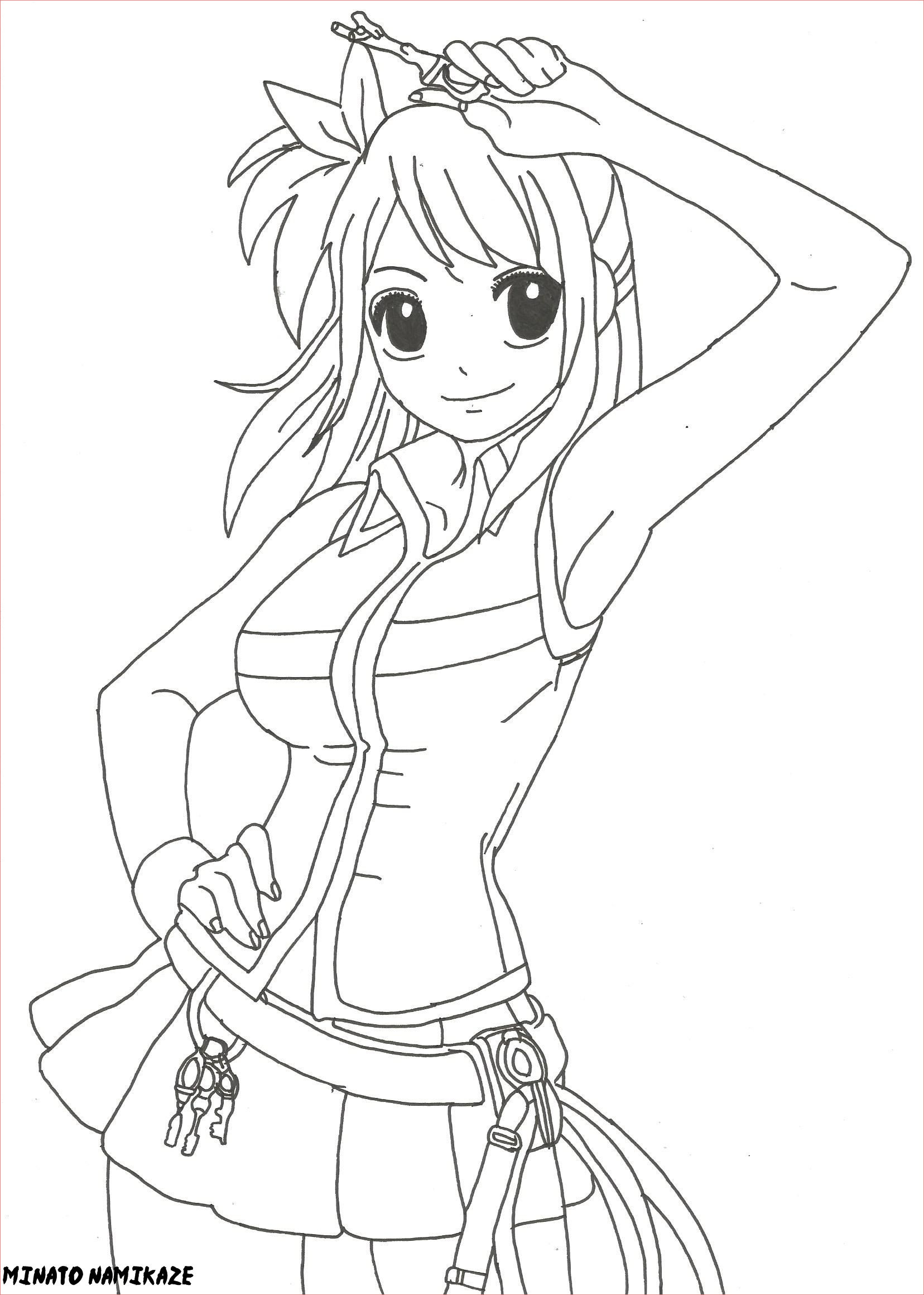 Coloriage Manga Nice Pin By Spetri On Lineart Fairy Tail