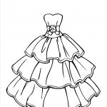Coloriage Robe Nice Wedding Dress Beautiful Coloring Page For Girls Printable