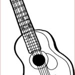 Guitare Coloriage Élégant 6 String Guitar Coloring Page