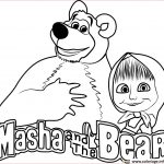 Coloriage Masha Et Michka Inspiration Coloriage Masha And The Bear Masha Et Michka Logo Dessin à
