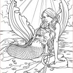 Coloriage Sirene Inspiration Coloring Black And Fantasy On Pinterest
