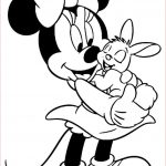 Minnie Mouse Coloriage Nice Minnie Loving Up A Full Grown Rabbit