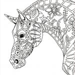 Coloriage Chevaux À Imprimer Meilleur De Coloriage Cheval Adulte Decorative Horse Profile Dessin