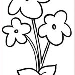 Coloriage Fleur À Imprimer Luxe Easy Violet Flower Coloring Page For Preschool