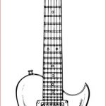 Coloriage Guitare Luxe Coloriage Instruments De Musique A Imprimer
