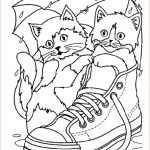 Coloriage Chaton Génial Cat To Kittens In A Shoe Cats Kids Coloring Pages