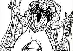 Coloriage De Spiderman Inspiration Coloriage Spiderman Noir à Imprimer Sur Coloriages Fo