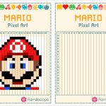 Coloriage Pixel Art A Imprimer Frais Pixel Art Mario