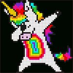 Coloriage Pixel Art A Imprimer Nice Dab Pony Perler Pattern Dessin Pixel Pinterest
