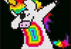 Coloriage Pixel Art A Imprimer Nice Dab Pony Perler Pattern Dessin Pixel Pinterest
